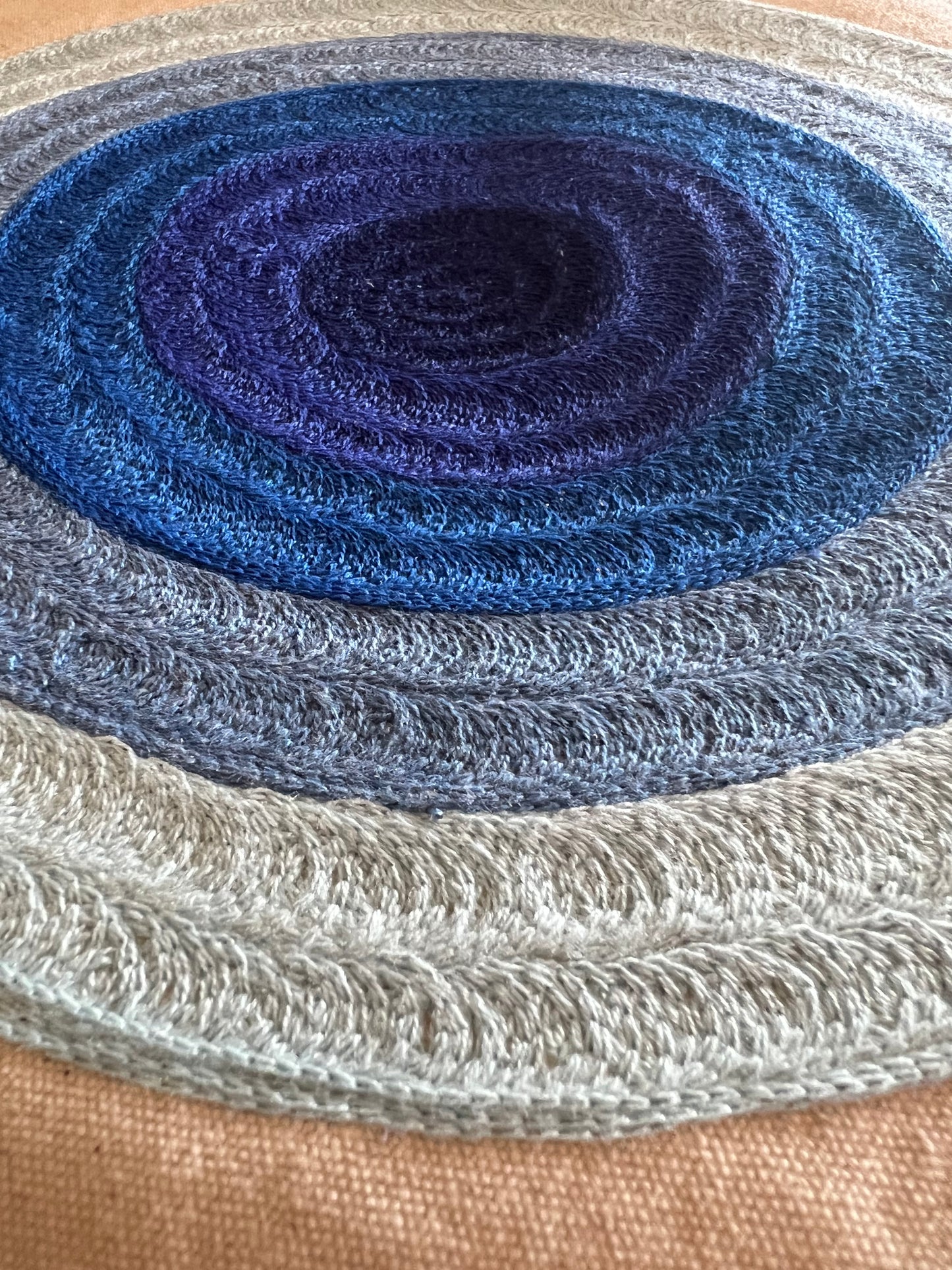 Circle of Life Wall Art Blue