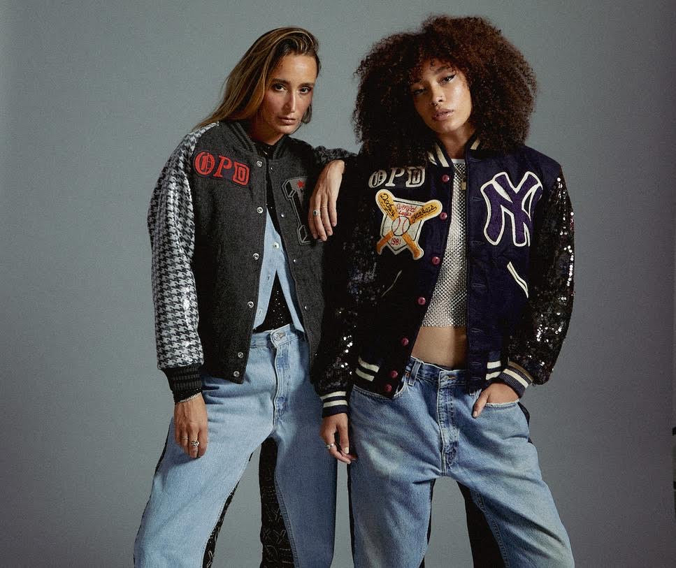 Custom OPD varsity jackets featuring embroidery, branded patches and appliqué details by amR